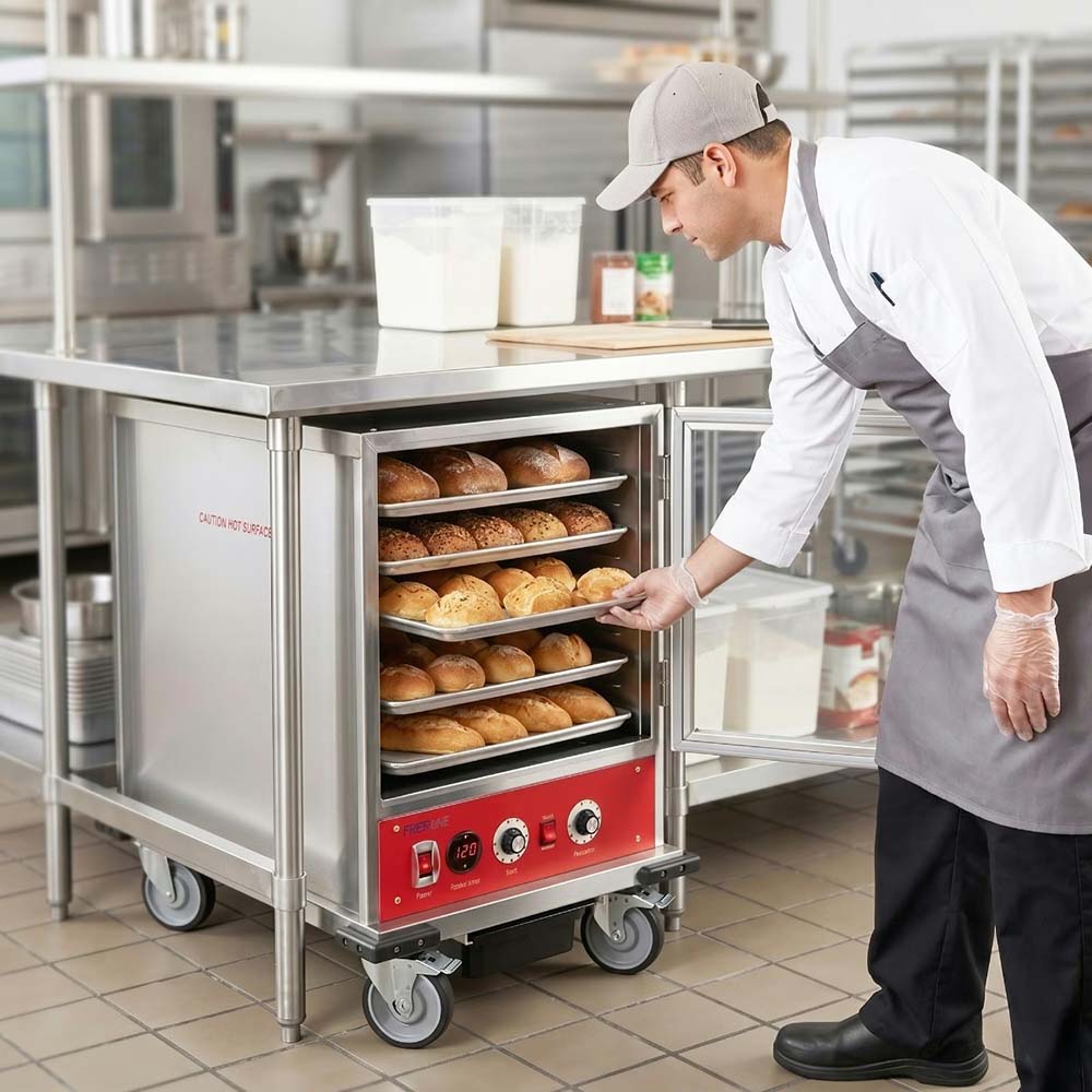 Prepline MPN1812 Undercounter Half Size Non-Insulated Heater Proofer with Clear Door - 120V (NEW OVERSTOCK WITH SCRATCHES ON TOP AND SIDES OF UNIT)