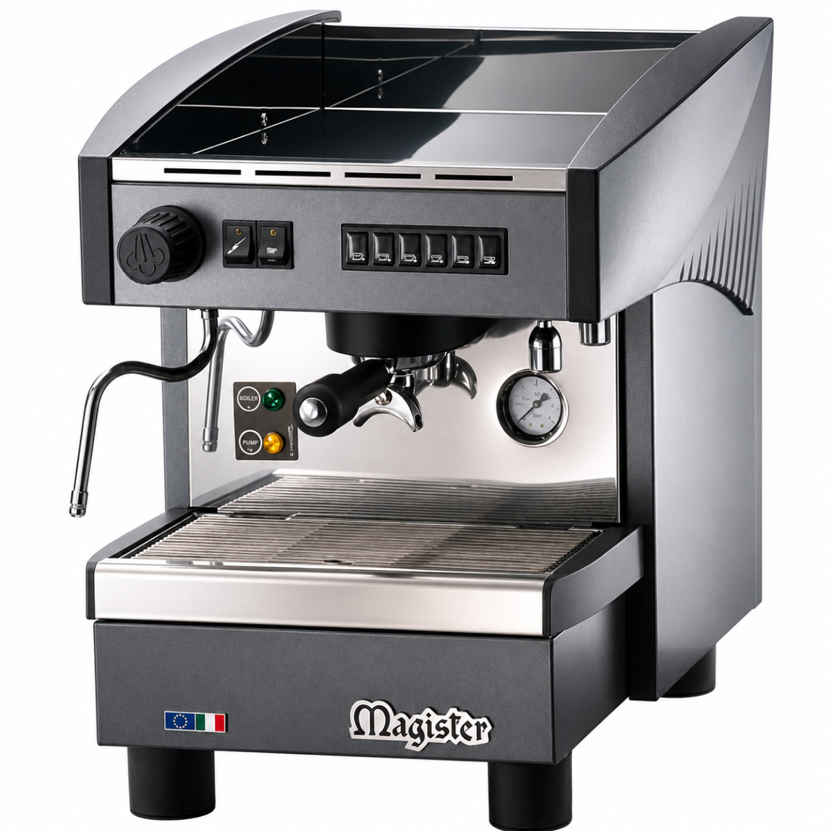 Magister ES60 STILO 110V Single Group Automatic Espresso Machine with Steam Wand - 1600W