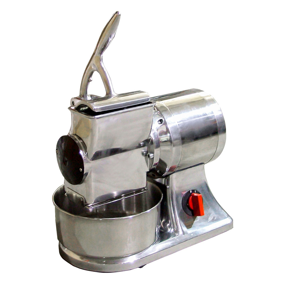 Omcan 11403 15" Electric Cheese Grater Manual Feed Stainless Steel Basin