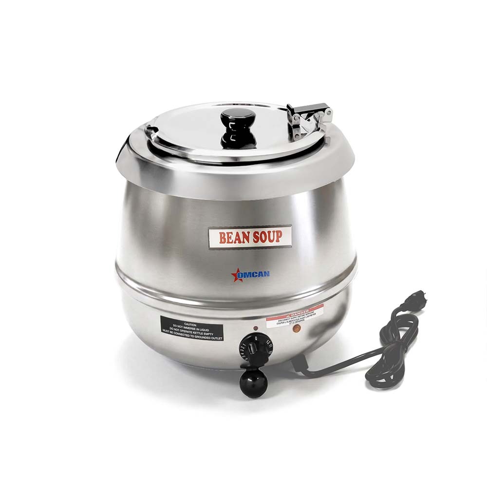 Omcan 19074 10 Liter Electric Soup Kettle, Stainless Steel