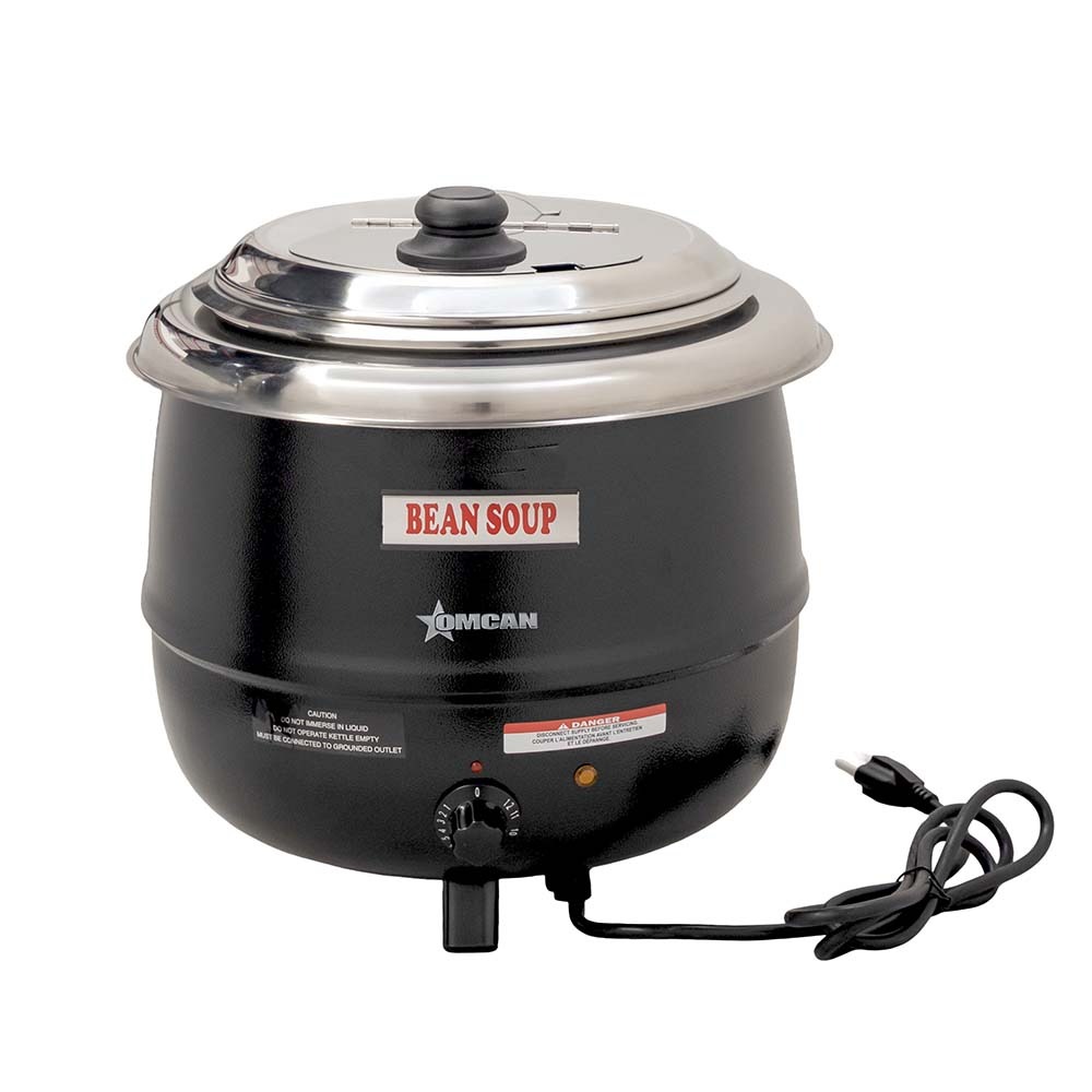 Omcan 19075 13 Liter Electric Soup Kettle, Black