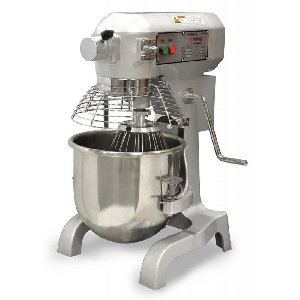 Omcan 20441 20 Quart Gear Driven Planetary Mixer with Guard