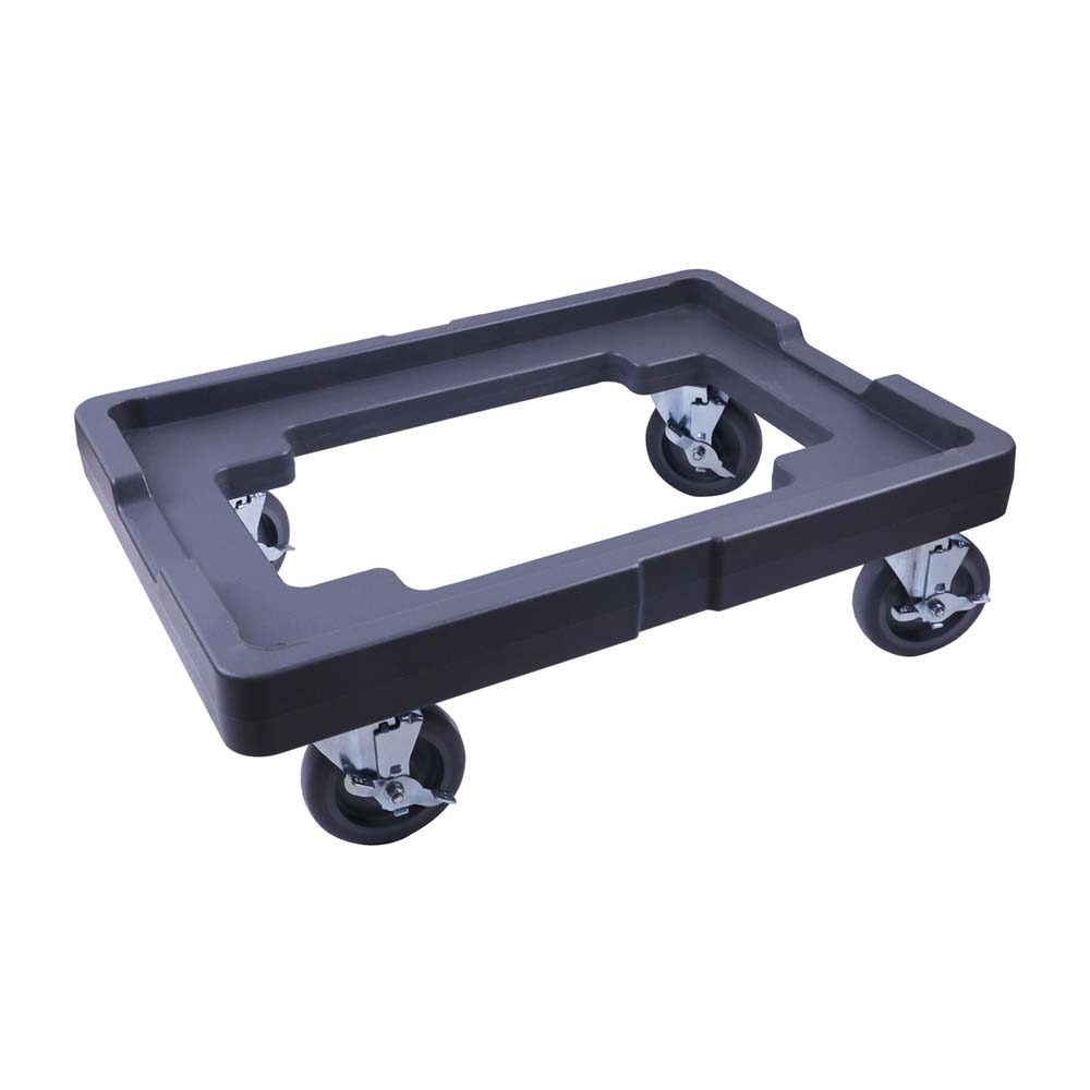 Omcan 80955 Dough Proofing Box Dolly Compatible with 18" x 26" Dough Boxes, Black