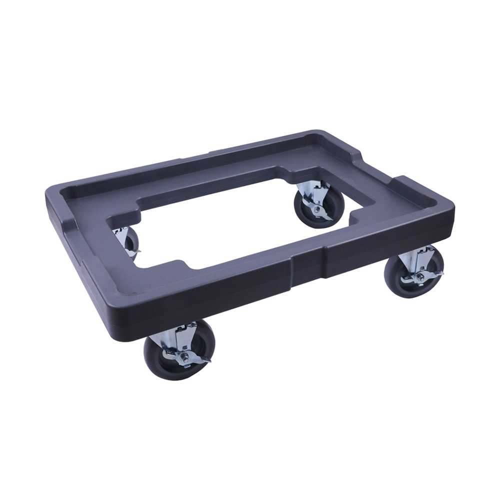 Omcan 80955 Dough Proofing Box Dolly Compatible with 18" x 26" Dough Boxes, Black