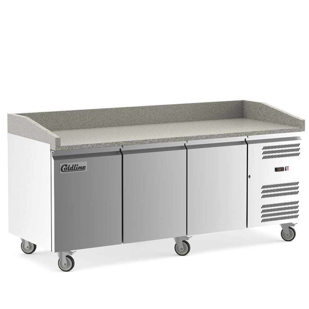 Coldline PDR-80N 80" Refrigerated Pizza Prep Dough Retarder with Marble Top