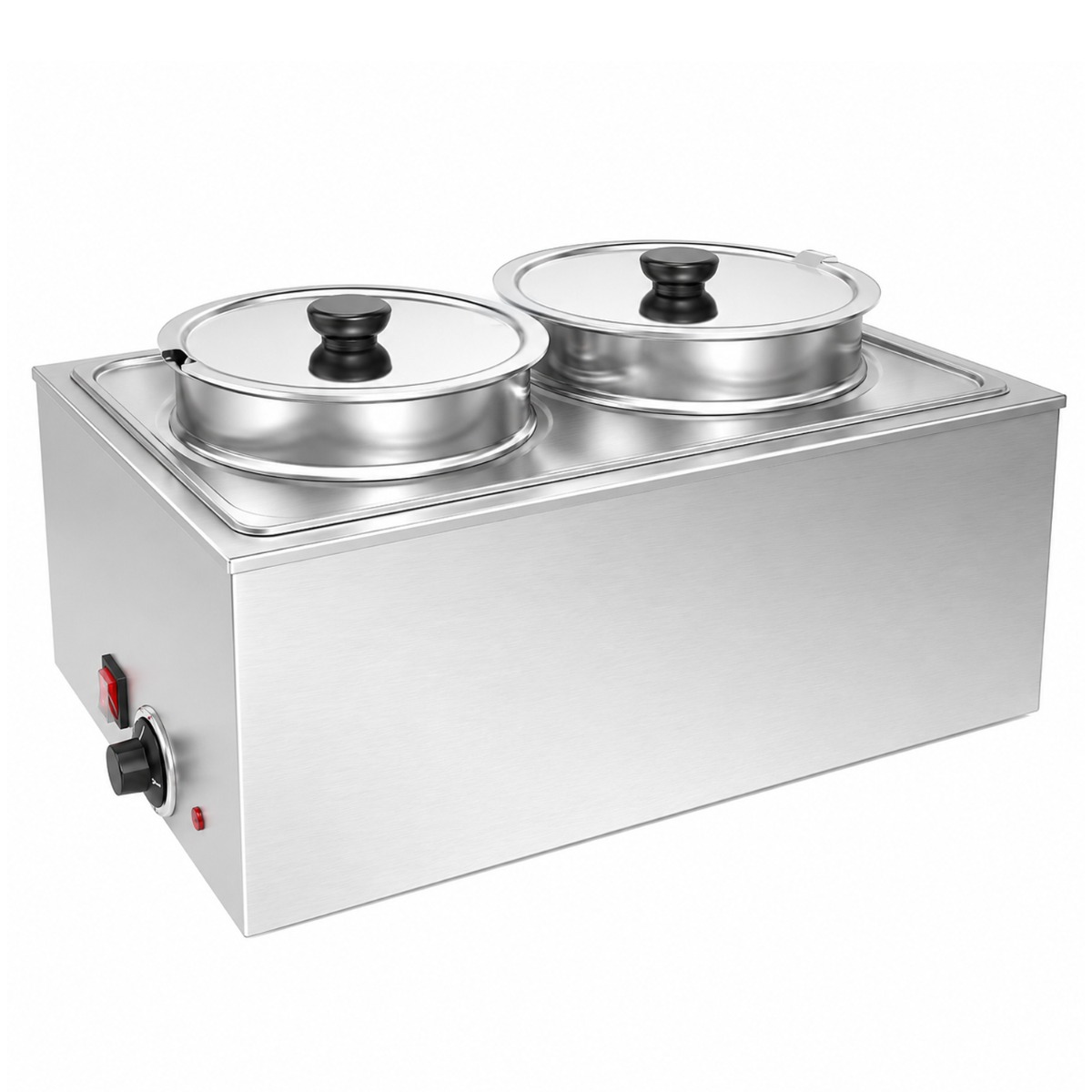 Prepline PFW500NT 22" Electric Countertop Food Warmer with 1 Full-Size Pan Well, 2 Inserts and 2 Lids - 110V