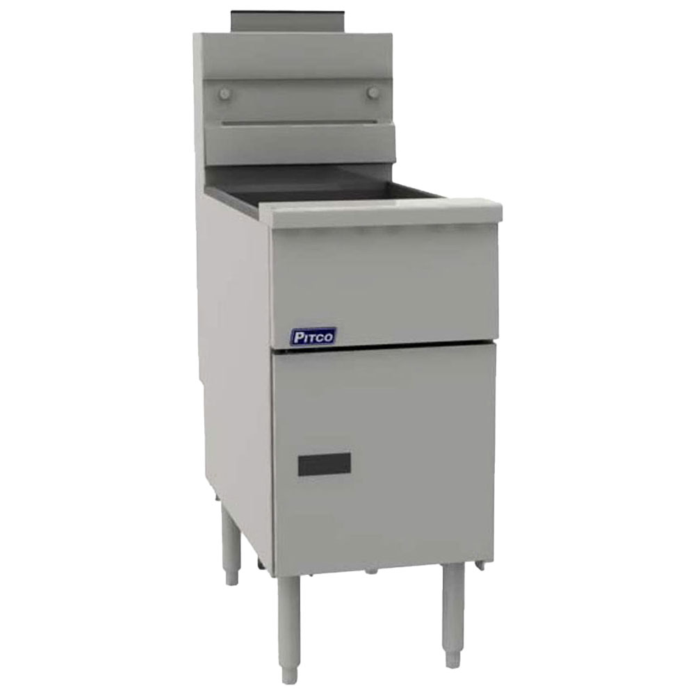 Pitco VF-65S-LP 65 lb. Liquid Propane Gas Stainless Steel Floor Fryer - 95,000 BTU