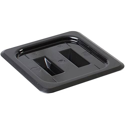 Thunder Group PLPA7160CBK 1/6 Size Black Polycarbonate Shatter Resistant Food Pan Cover