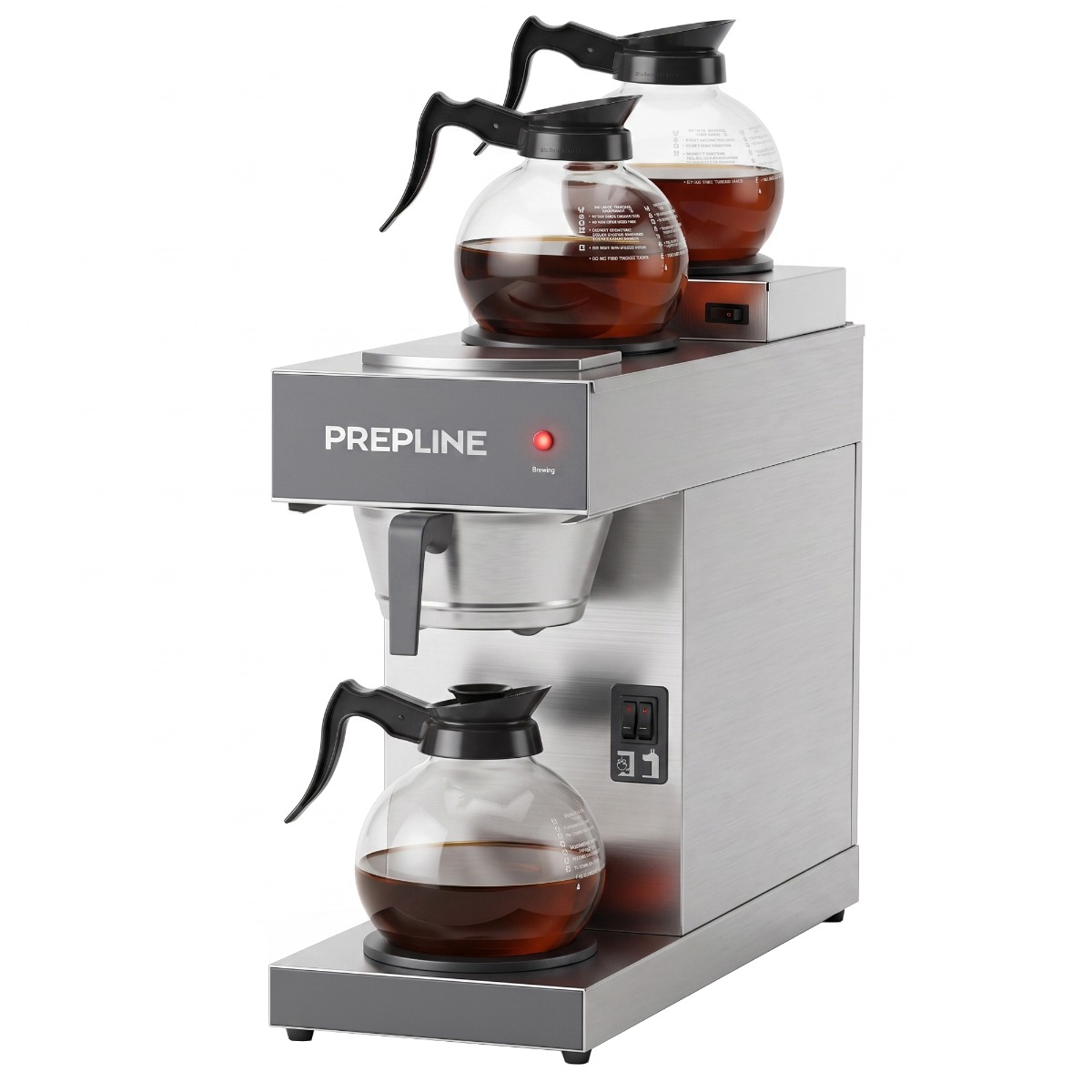Prepline CAFE-3D Pourover Coffee Maker with 3 Warmers - 120V