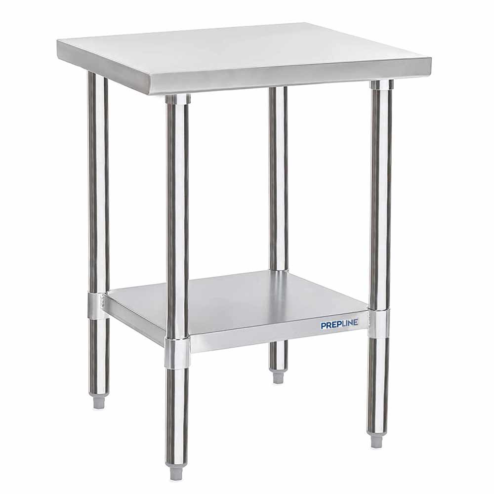 Prepline PWTG-3024 30"D x 24"L Stainless Steel Worktable with Undershelf