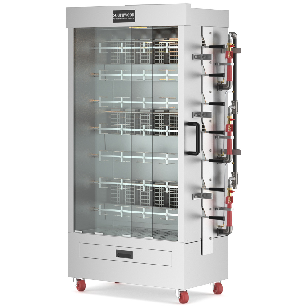 Southwood RG7-LP 35 Chicken Commercial Rotisserie Oven Machine - Liquid Propane Gas