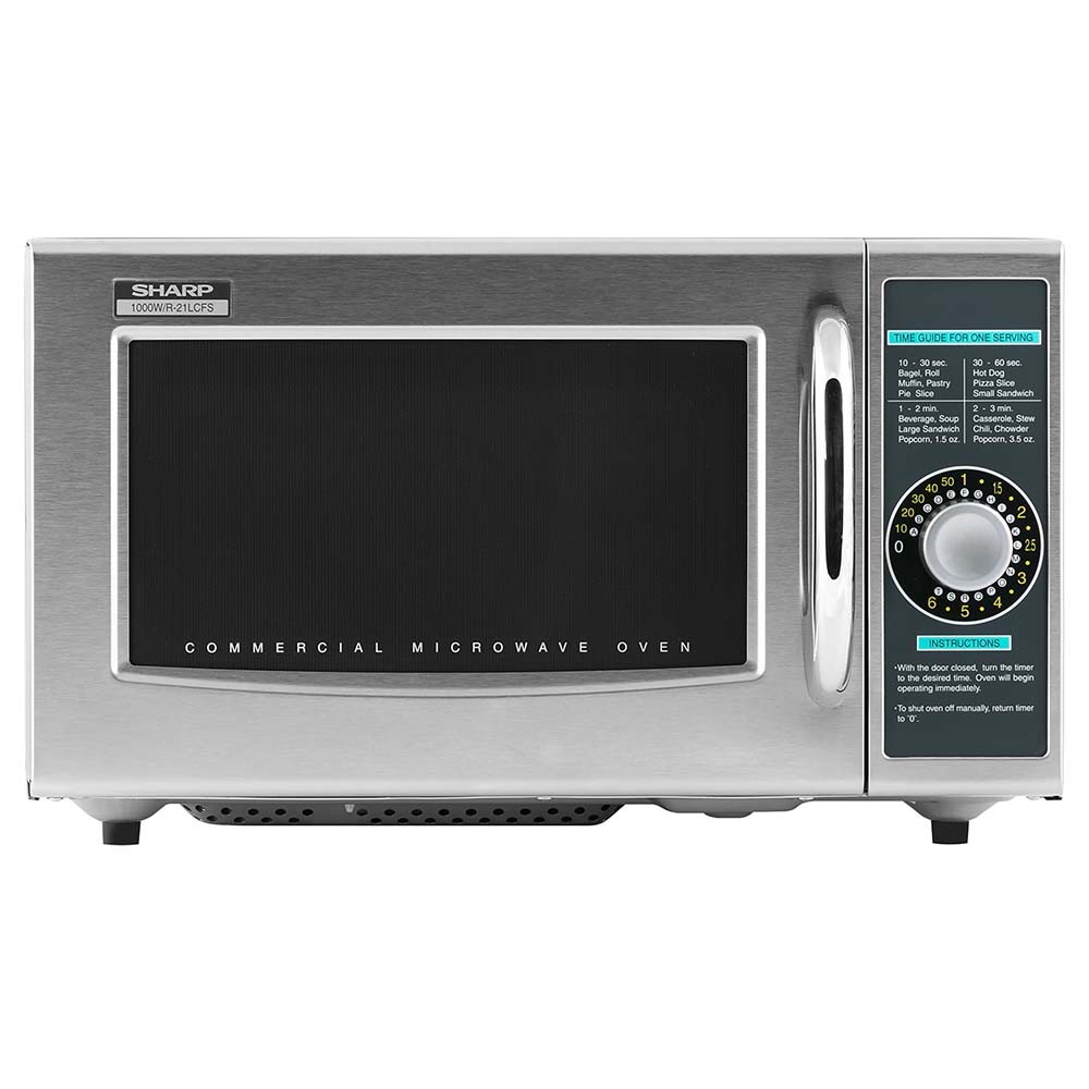 Sharp R-21LCFS Medium Duty Commercial Microwave Oven - 120V/1000W