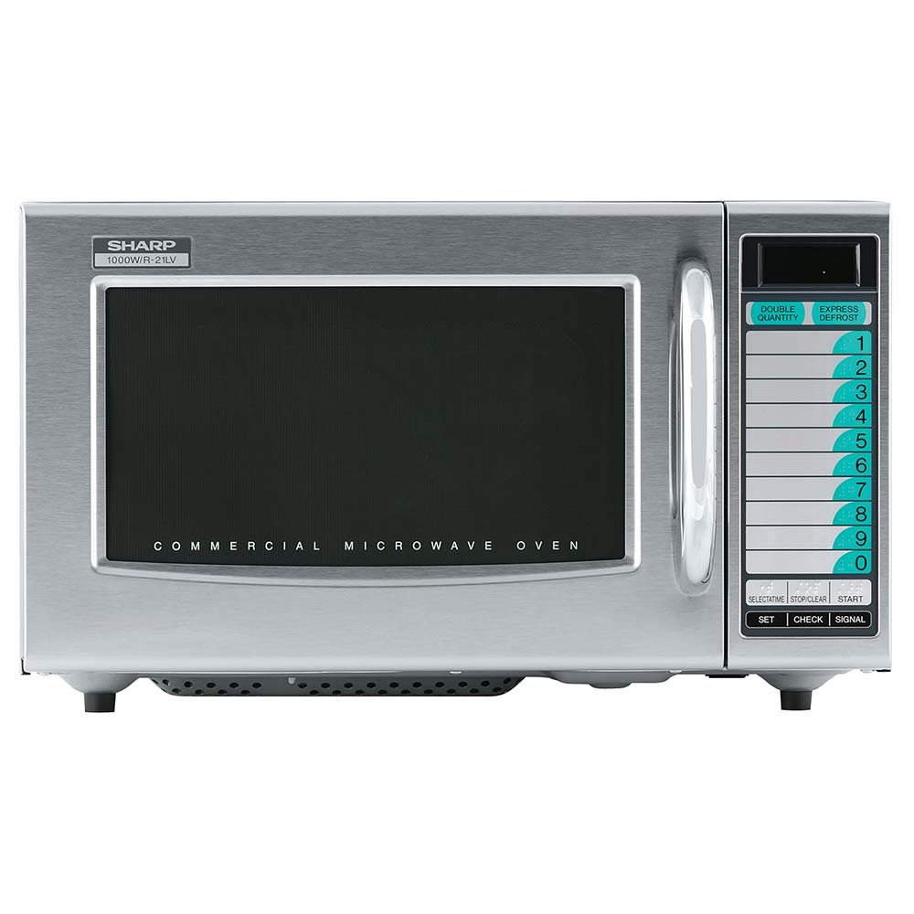 Sharp R-21LVF Medium Duty Commercial Microwave Oven - 120V/1000W