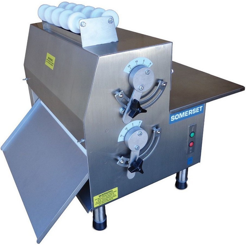 Somerset CDR-1500 15" Electric Countertop Dough Roller, Side Operation