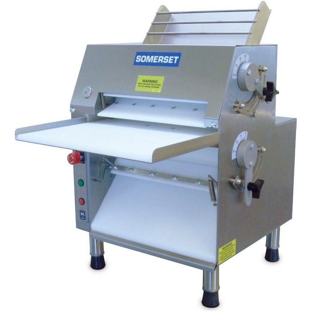 Somerset CDR-1550 15" Electric Countertop Dough Roller, Front Operation