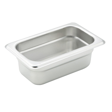 Winco SPJH-902 Anti-Jam Steam Pan - Ninth-Size 2-1/2" Deep 22 Gauge Stainless Steel