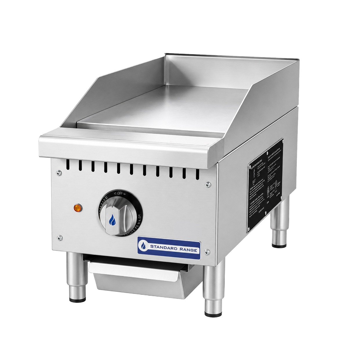 Standard Range SR-EG12 12" Commercial Electric Countertop Griddle - 208/240V