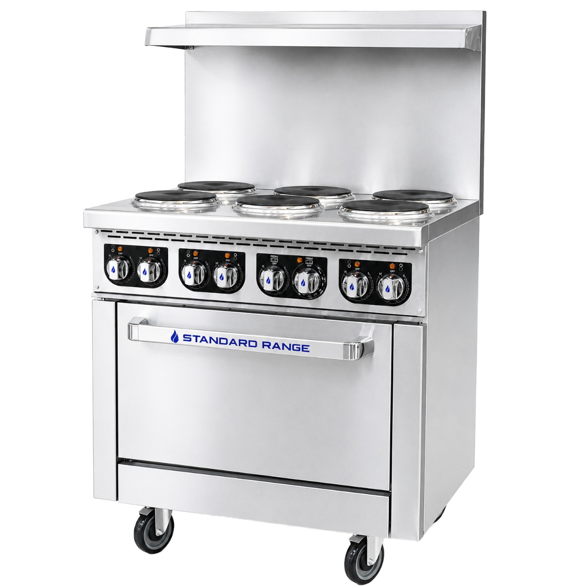 Standard Range SR-ER36-208 36" Electric Range with 6 Burners and Standard Oven - 208V, 3 Phase
