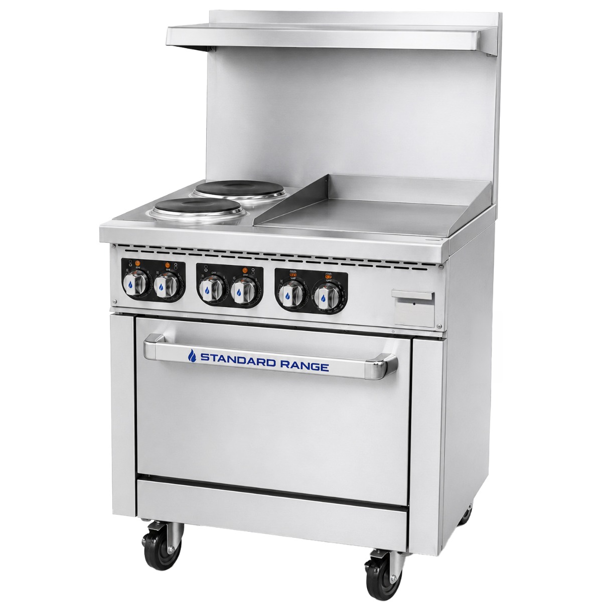 Standard Range SR-ER36-24EG-208 36" Electric Range with 24" Griddle Top - 208V, 3 Phase