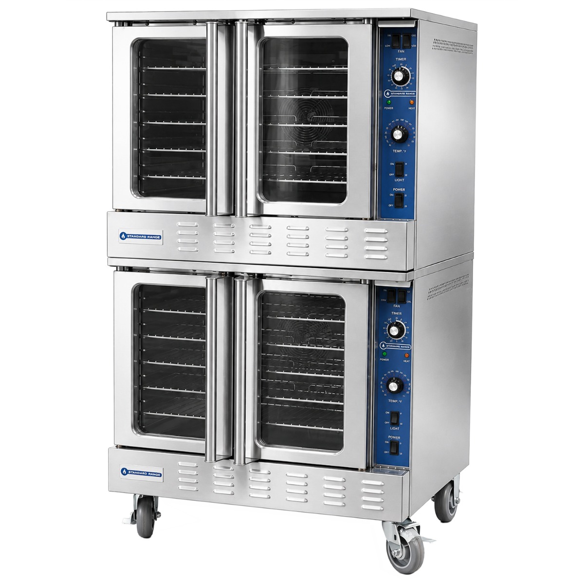 Standard Range SR-COG-DBL Double Deck Full Size Gas Convection Oven - 108,000 BTU