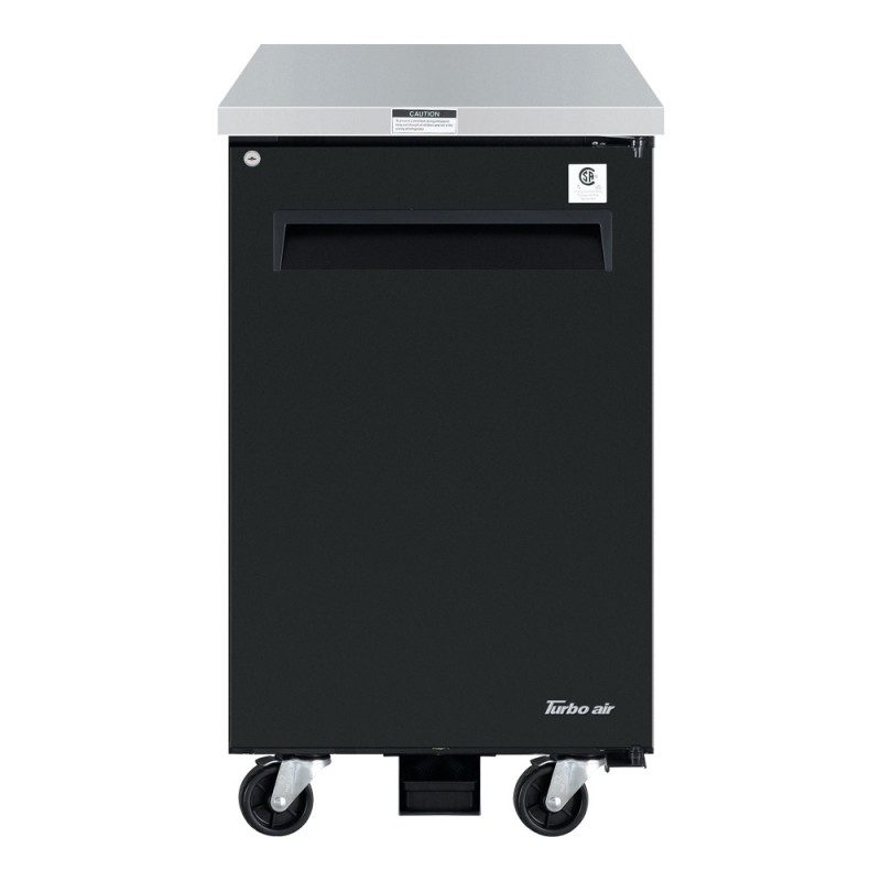 Turbo Air TBB-1SBD-N6 24" Super Deluxe Series Solid Door Back Bar Cooler - 8 Cu. Ft.