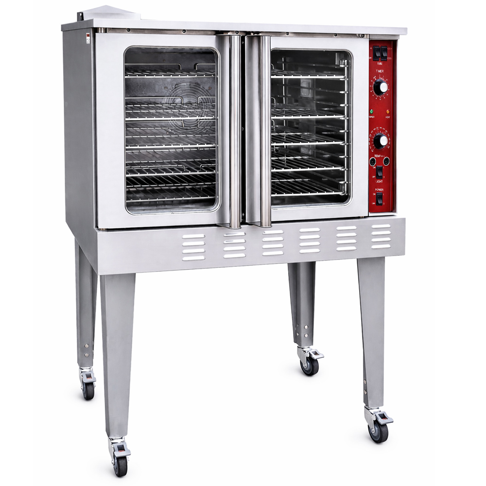 Prepline ENCVC-N-SGL Single Deck Full Size Gas Convection Oven - 54,000 BTU