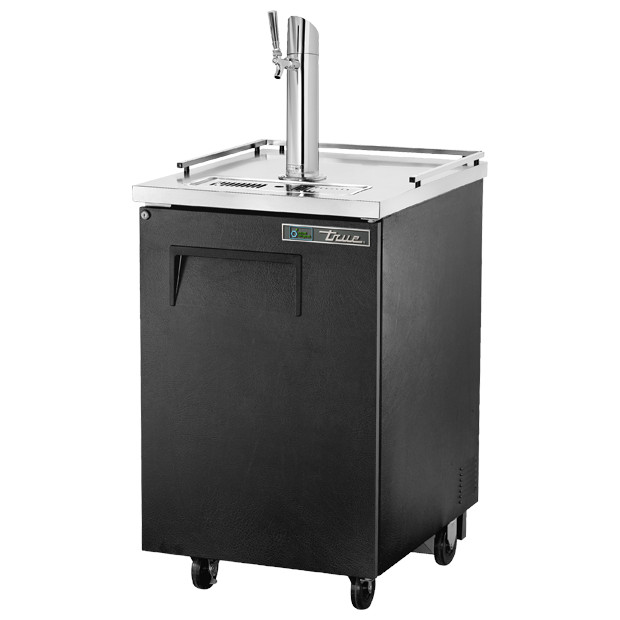 True TDD-1-HC 24" Solid Swing Door Direct Draw Beer Dispenser with 1 Tap & 1 Keg Capacity