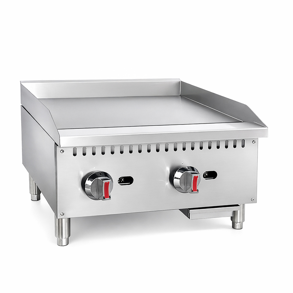 Prepline ENCTGM-24-N/L 24" Commercial Countertop Gas Griddle with Manual Controls - 60,000 BTU