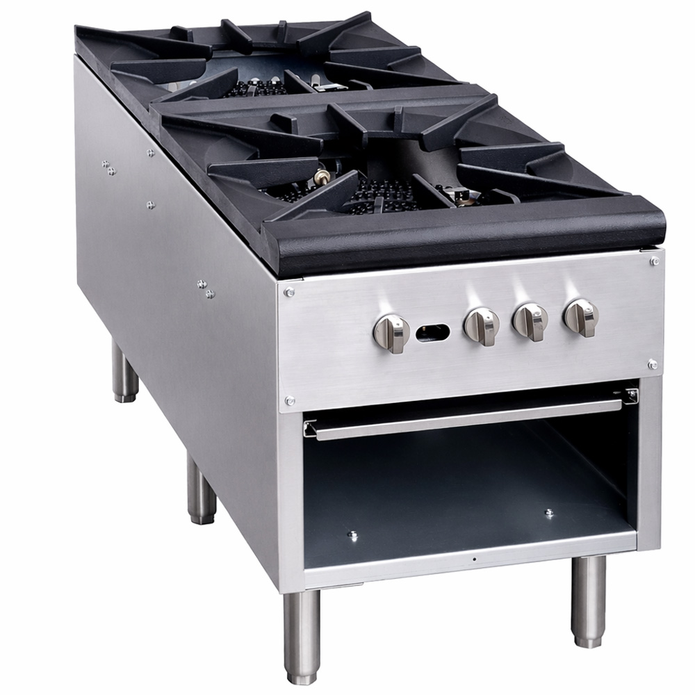 Prepline ENDSPR-N Double Burner Commercial Gas Stock Pot Range
