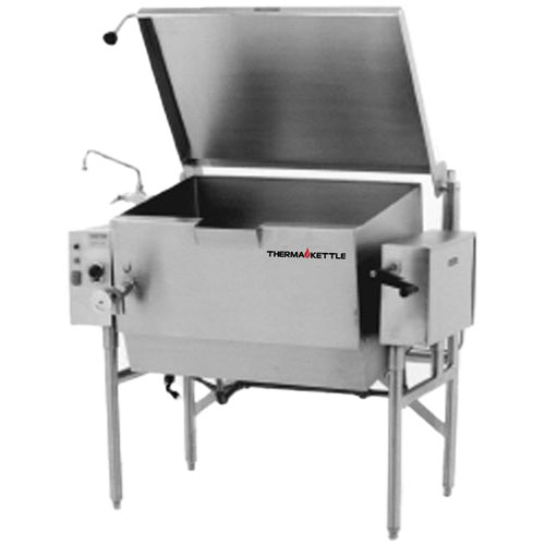 Therma-Tek TT-TTMTSK-G30-LP 46" Liquid Propane Gas Stainless Steel Therma-Tilt Tilting Skillet with 30 Gallon Capacity - 75,000 BTU