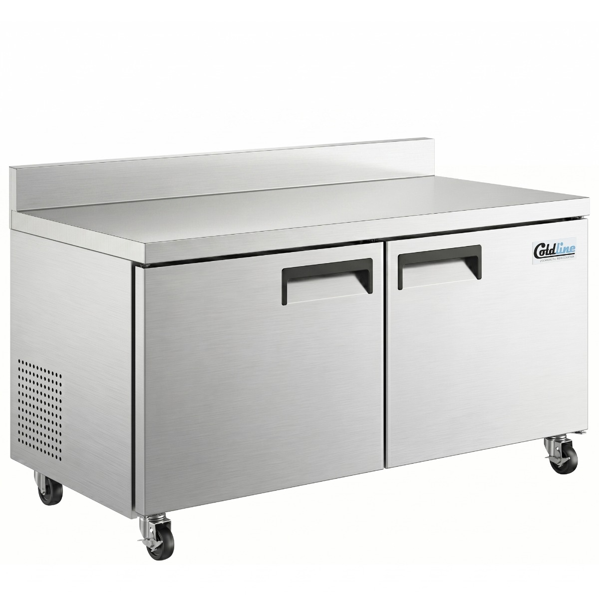 Coldline UC-60R-BS 60" Worktop Refrigerator with Backsplash