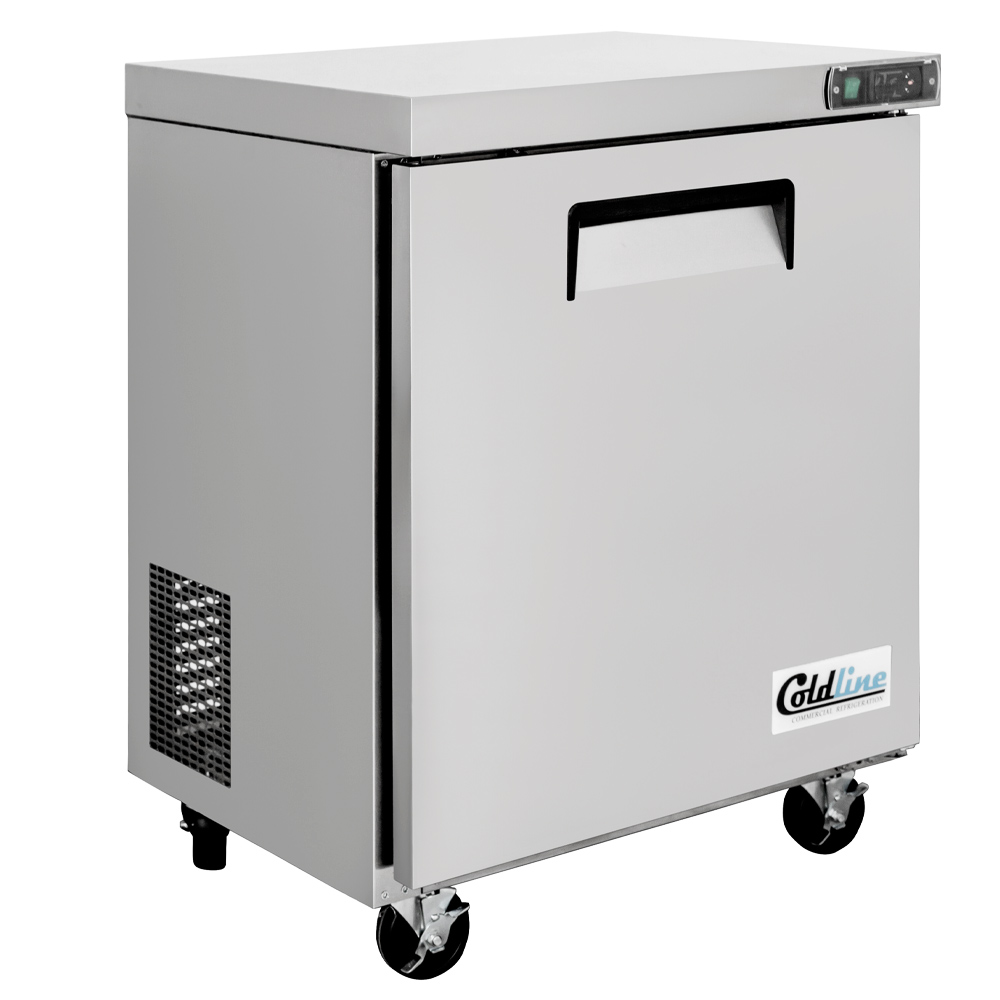 Coldline UCN-29R 29" Narrow Depth Undercounter Worktop Refrigerator