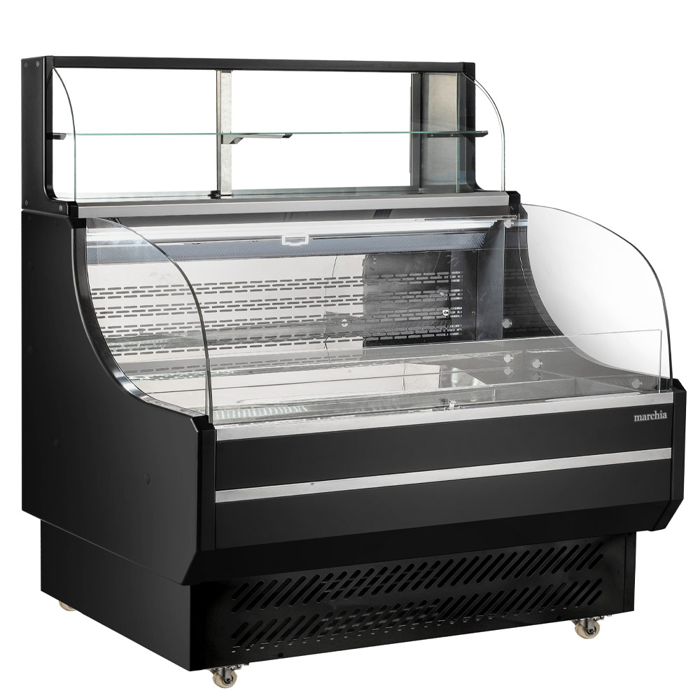 Marchia USTAR48-M48 Black Low Profile Open Air Cooler with Dry Top Case, Grab and Go