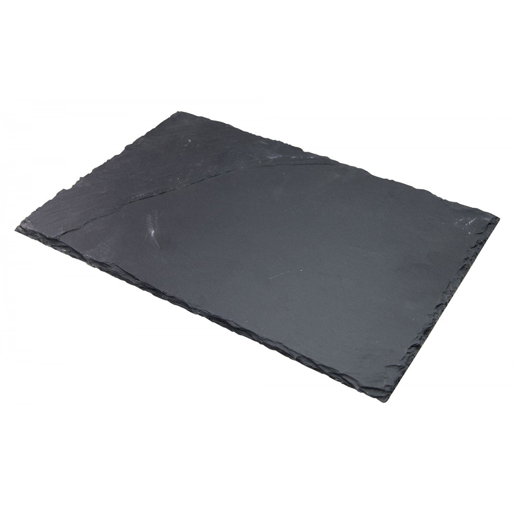 Winco WDL001-302 Ardesia Tavo Slate Rectangular Platter, 11-1/2" x 7-7/8"