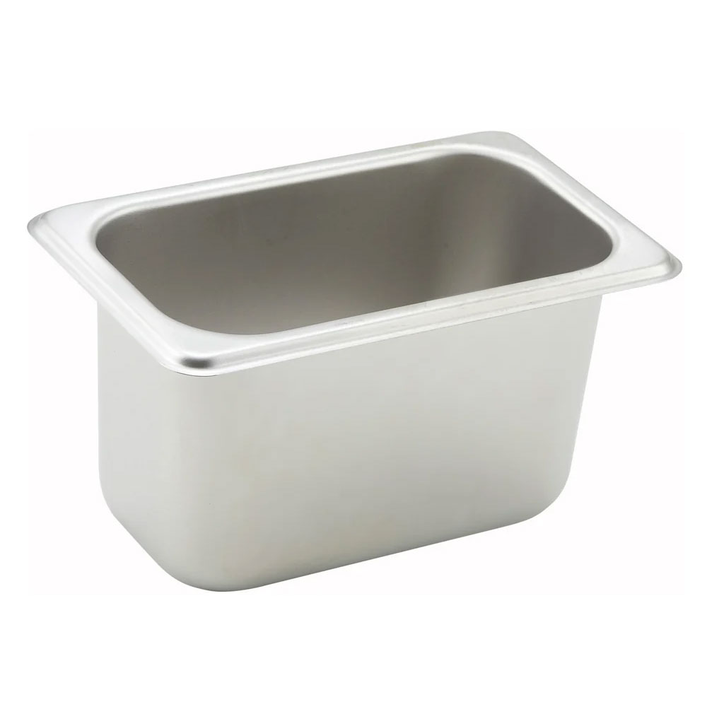 Winco SPN4 4" Deep Ninth Size Steam Pan