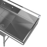 Spacious 18" Right Side Drainboard