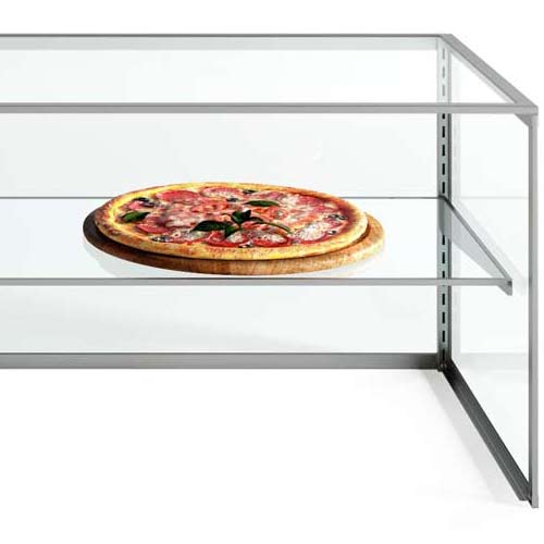 Acrylic Pizza Display Case 3 shelf 20" Unheated