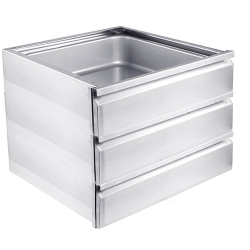 Stacks up to 3 drawers